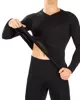 Męska koszulka termoaktywna z wełny merino czarna